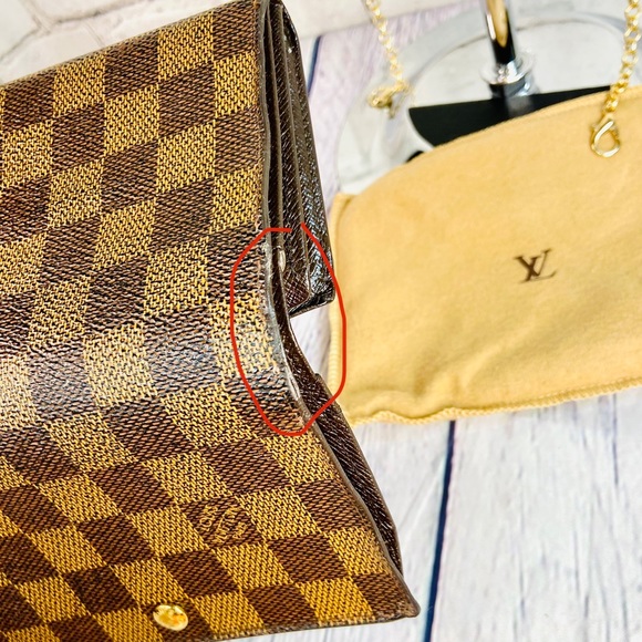 Louis Vuitton Porte Tresor wallet crossbody OR bum bag in Damier Ebene - Picture 8 of 13